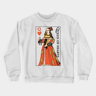 Character of Playing Card Queen of Hearts Crewneck Sweatshirt